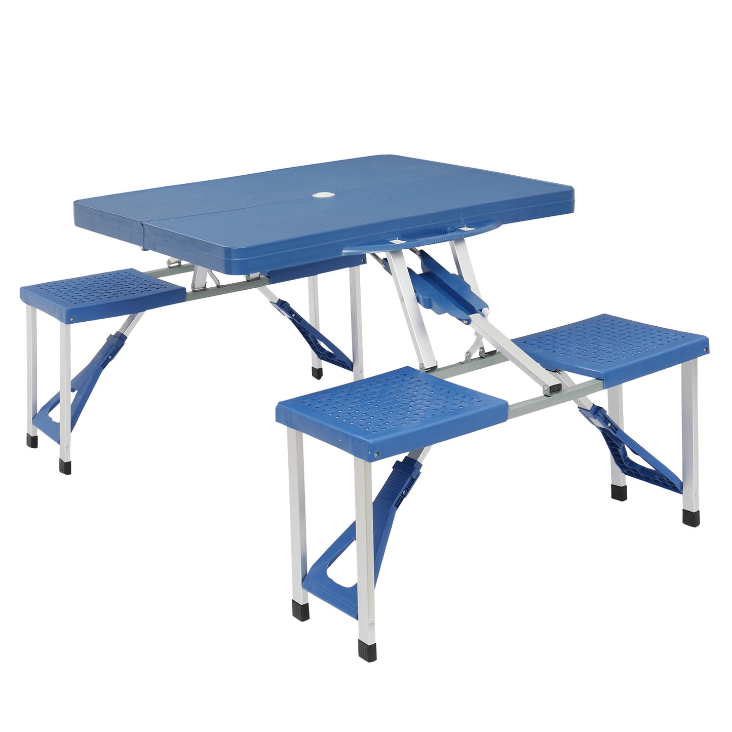 Blue Camping Table And Chairs