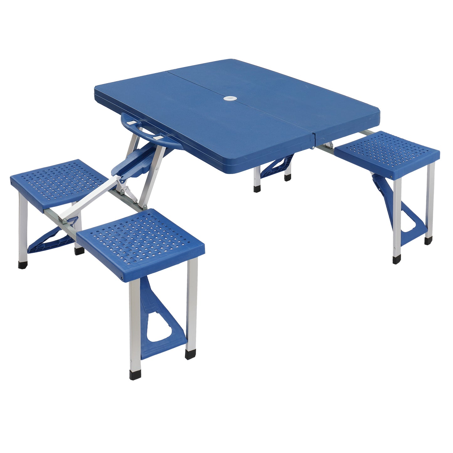 Blue Camping Table And Chairs