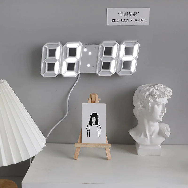 Digital 3D LED Desk Alarm Clock