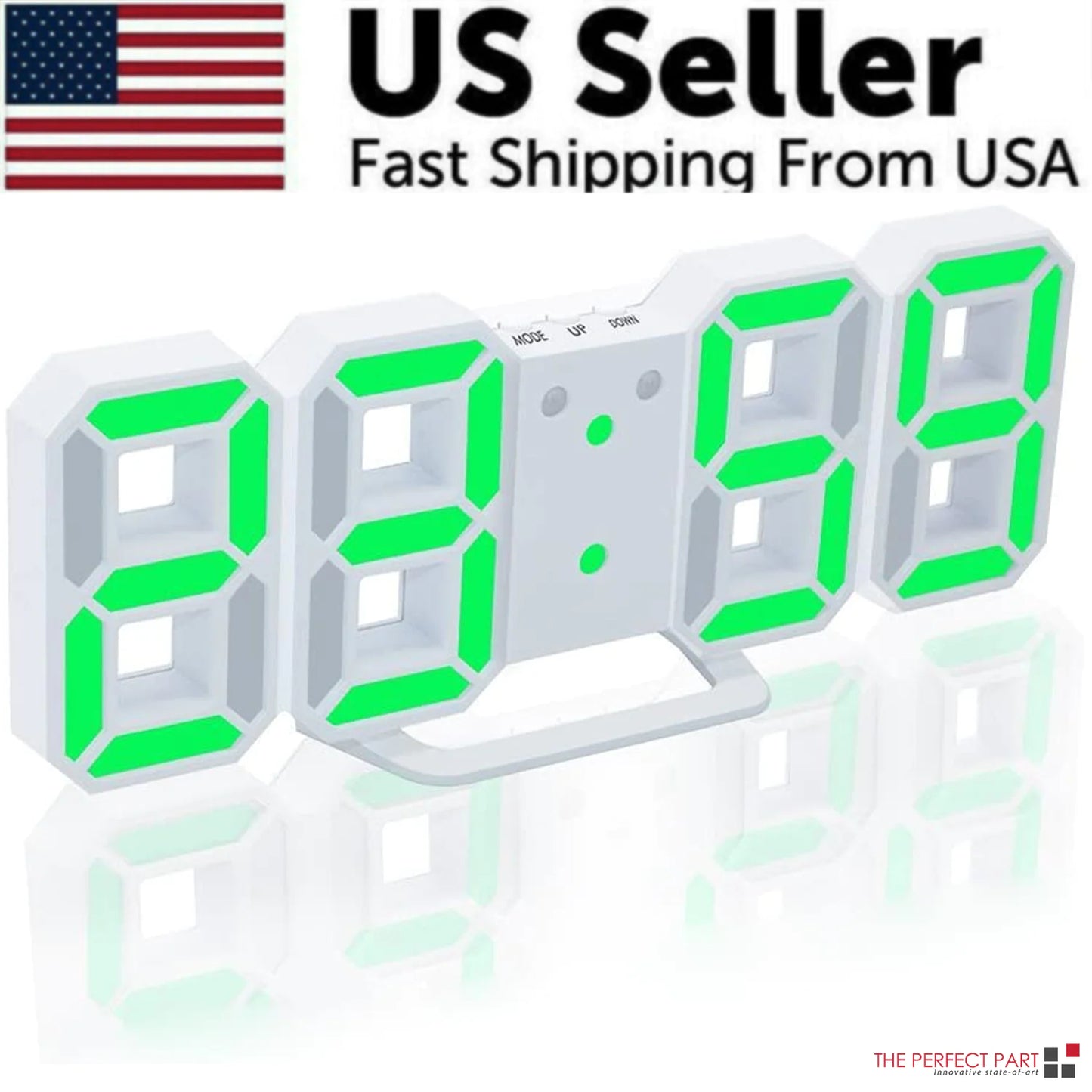 Digital 3D LED Desk Alarm Clock